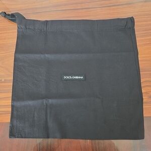 Dolce & Gabbana Black Dust Bag 12"x12"